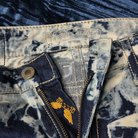 Robins Jeans, Blue/White, waist 31-32 and inseam 30 - Picture 2 of 7